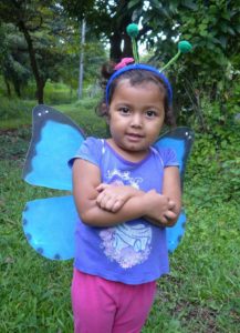 Dressing up as a butterfly