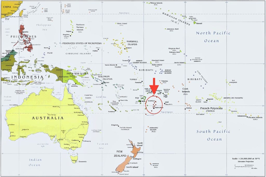 Map of Oceania